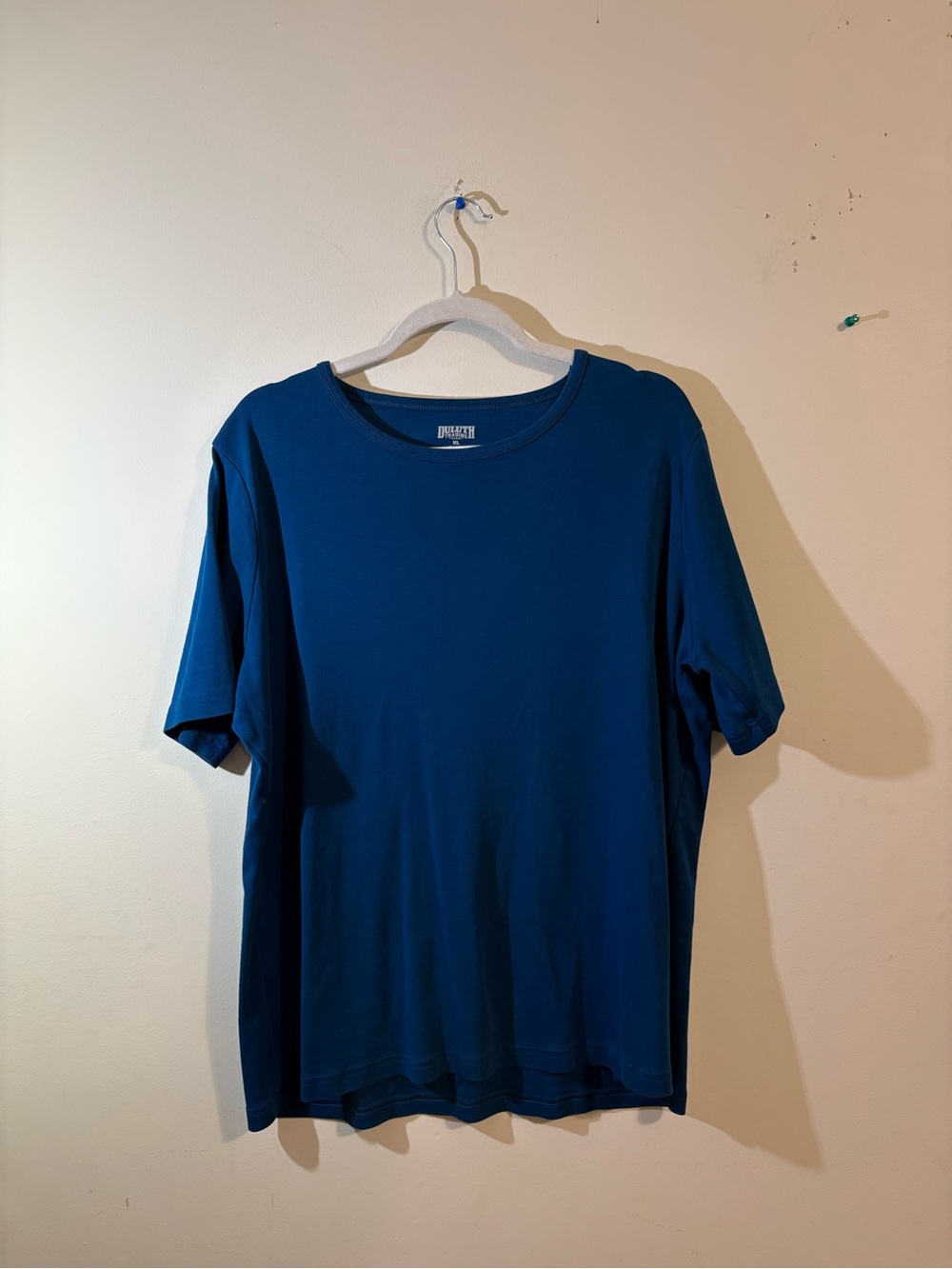 Duluth Trading Co. Women’s XL cotton T-shirt Crew Neck Deep Teal Blue top shirt